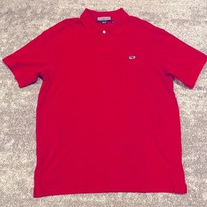 Vineyard Vines Classic Polo Red Size Medium